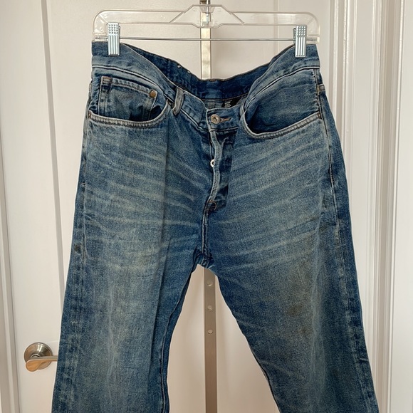 H&M denim Straight Leg Medium wash 36x32 - Picture 2 of 7